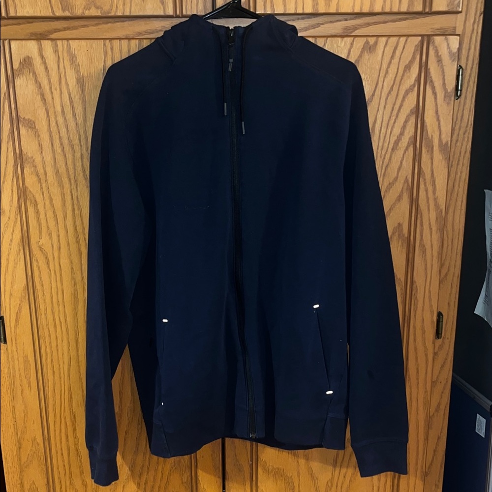 Old Navy Men's Deep Blue Zip-Up Sweater